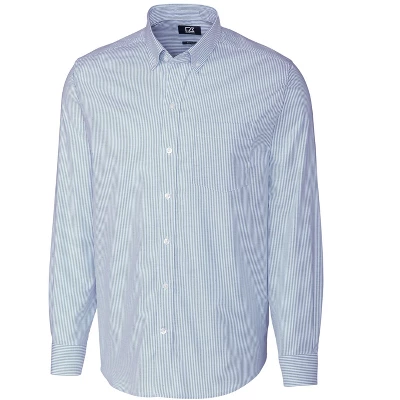 Cutter & Buck Stretch Oxford Stripe Mens Long Sleeve Dress Shirt - Image 2