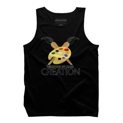 Men's Design By Humans Weapons Of Mass Creation By Adamzworld Tank Top - Image 2