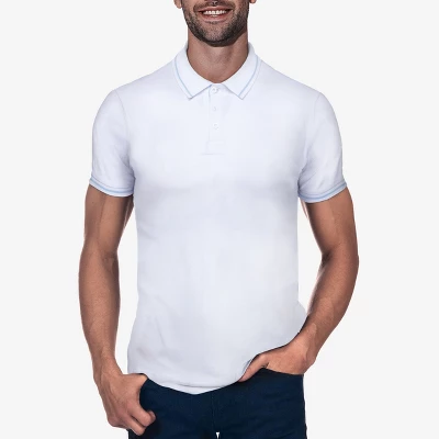 X RAY Men's Basic Short Sleeve Tipped Polo - Image 11