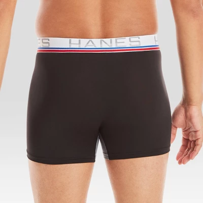 Hanes Premium Men's Xtemp Total Support Pouch Anti Chafing 3pk Boxer Briefs - Blue/Gray - Image 4