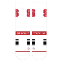 NCAA NC State Wolfpack Premium Knit Crew Socks - White