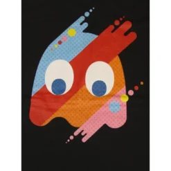 Pac-Man PacMan Ghost Fusion Art Men's Black Tshirt