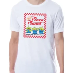 Disney Men's Toy Story Pizza Planet Aliens Logo Loungewear Pajama Set Multicolored