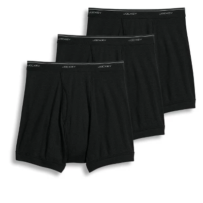Jockey Mens Classic Boxer Brief 3 Pack Underwear Boxer Briefs 100% Cotton - Image 2