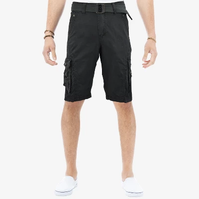 X RAY Men's Belted 12.5" Inseam Knee Length Cargo Shorts - Image 7