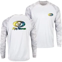 Flying Fisherman Mahi Skin Performance Long Sleeve T-Shirt - White