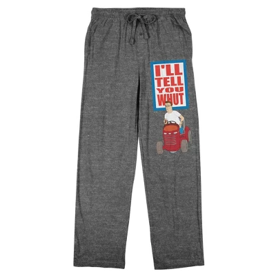 King Of The Hill I'll Tell You What Men's Gray Heather Sleep Pajama Pants - Image 2