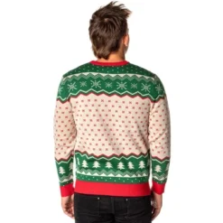 ELF The Movie Men's Raised By Elves Ugly Christmas Sweater Knit Pullover
