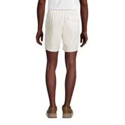 Lands' End Men's Linen Cotton Deck Shorts