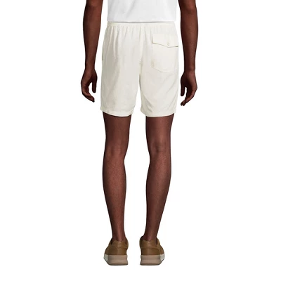 Lands' End Men's Linen Cotton Deck Shorts