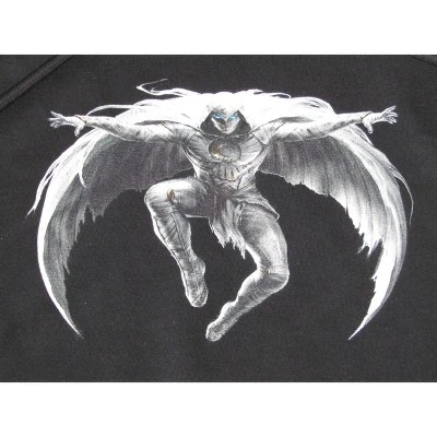 Marvel Moon Knight Marc Spector With Cape And Hood Men's Black Hoodie