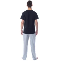 Tom And Jerry Men's Classic Characters Logo Sleep Pajama Set Multicolored