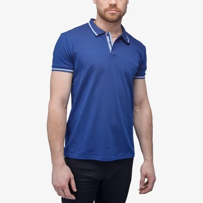 X RAY Men's Basic Short Sleeve Tipped Polo - Image 19