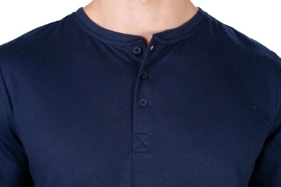 SLEEPHERO Men's Short Sleeve Henley And Pant Pajama Set - Image 3