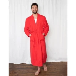 Leveret Mens Flannel Robe