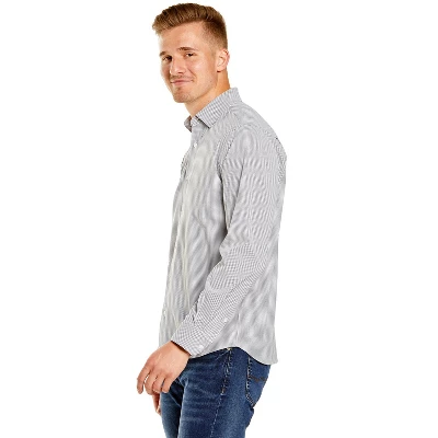 Storm Creek Men's Windowpane Influcencer Eco Woven Long Sleeve Shirt - Image 2