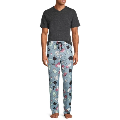 Hocus Pocus Mens' Sanderson Sisters Spells Sketch Art Pajama Lounge Pants - Image 3