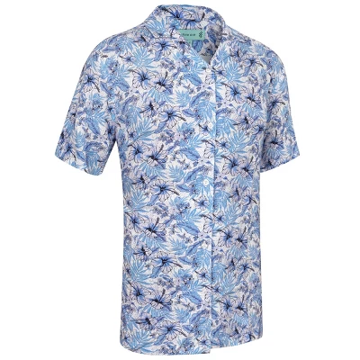 Mio Marino Mens Casual Button-Down Hawaiian Short Sleeve Shirt - Image 14
