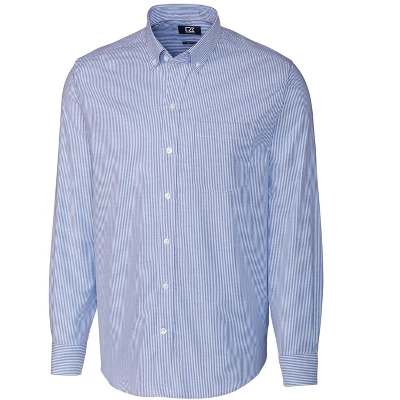 Cutter & Buck Stretch Oxford Stripe Mens Long Sleeve Dress Shirt - Image 4