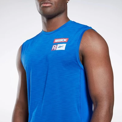 Reebok ACTIVCHILL Sleeveless T-Shirt Mens Athletic Tank Tops - Image 3