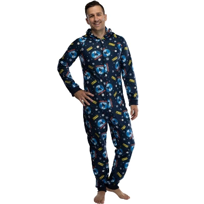 Polar Express Adult Believe Hooded One-Piece Footless Sleeper Union Suit - Image 4