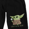 Star Wars The Mandalorian Cutest Grogu Men's Black Sleep Pajama Shorts