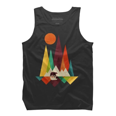 Men's Design By Humans Mountain Bear By Radiomode Tank Top - Image 7