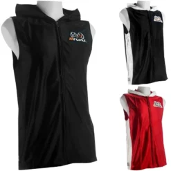 Rival Boxing Dazzle Traditional Sleeveless Ring Jacket With Hood