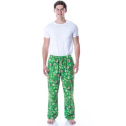 Nickelodeon Mens' SpongeBob SquarePants Oh Joy Loungewear Pajama Pants Green