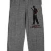 Nightmare On Elm Street Freddy Men's Graphite Heather Sleep Pajama Pants