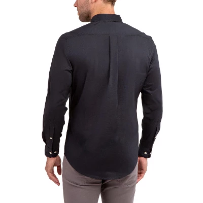 U.S. Polo Assn. Men's Solid Stretch Poplin Long Sleeve Button Down Shirt