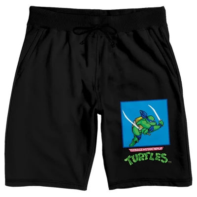 Teenage Mutant Ninja Turtles Leonardo Men's Black Sleep Pajama Shorts - Image 4