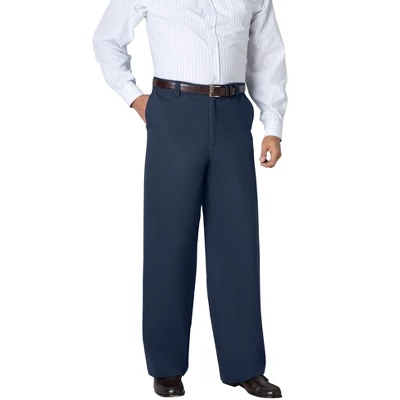 KingSize Men's Big & Tall WRINKLE-FREE PANTS WITH EXPANDABLE WAIST, WIDE LEG - Image 4