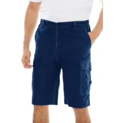 KingSize Men's Big & Tall 10" Side Elastic Canyon Cargo Shorts