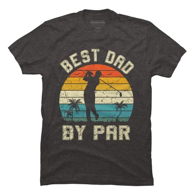 Men's Design By Humans Best Dad By Par Tropical Golf By T-Shirt - Image 10