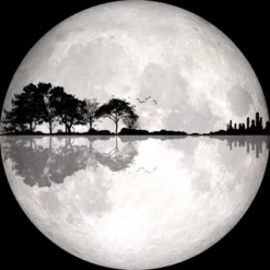 Men's Design By Humans Moonlight Nature Guitar II By Maryedenoa Tank Top