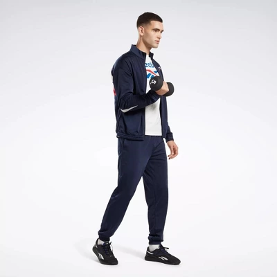 Reebok Identity Vector Knit Track Pants Mens Athletic Pants - Image 2
