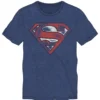 Superman Logo Men's Short Sleeve Shirt & Sleep Shorts Set