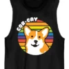 Bioworld Cor-Gay Dog Crew Neck Sleeveless Men's Black Tank Top