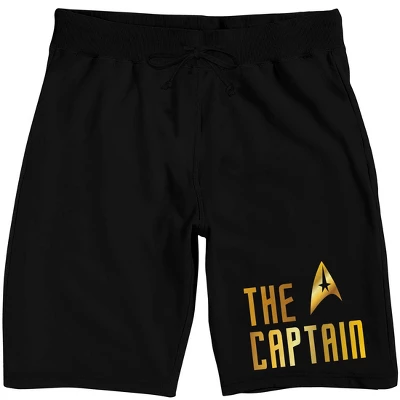 Star Trek Original Series The Captain Men's Black Sleep Pajama Shorts - Image 3