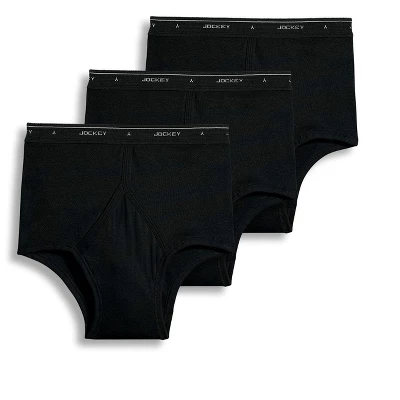 Jockey Mens Classic Brief 3 Pack Underwear Briefs 100% Cotton - Image 3