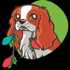 Men's Design By Humans Super Cute Dog Paws Print Christmas Tree T-Shirt By Rasok Tank Top