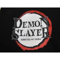 Demon Slayer Circle Logo Men's Black Pajama Pants