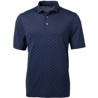 Cutter & Buck Virtue Eco Pique Tile Print Recycled Mens Polo Shirt - Image 4