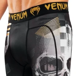 Venum Skull Compression Spats - Black