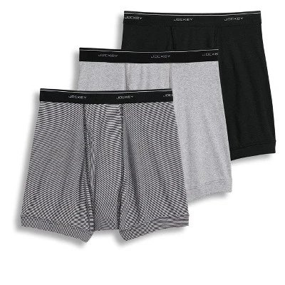Jockey Mens Classic Boxer Brief 3 Pack Underwear Boxer Briefs 100% Cotton - Image 4