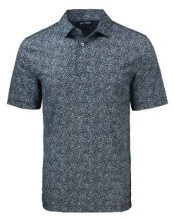 Cutter & Buck Pike Constellation Print Stretch Mens Polo Shirt