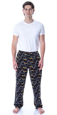 Pink Floyd Pajama Pants Men's Dark Side Of The Moon Prism Sleep Lounge Pants