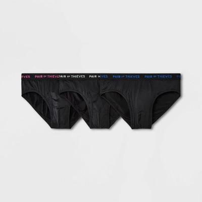 Pair Of Thieves Men's 3pk Super Fit Briefs - Solid Black - Image 6