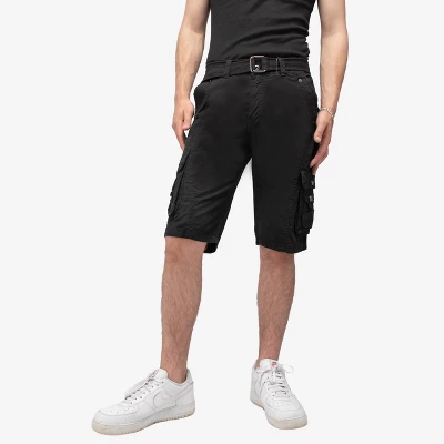 X RAY Men's Belted 12.5" Inseam Knee Length Cargo Shorts - Image 2